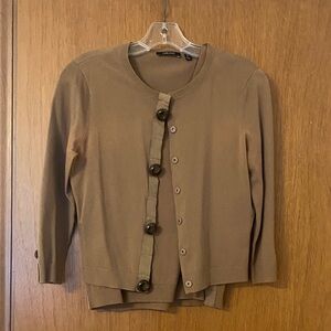 Carlisle Brown Button-Up Women's Cardigan